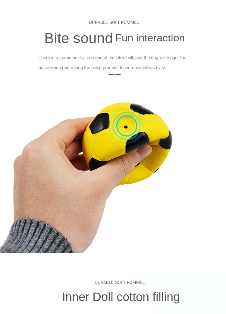 Squeaky Dog Toys; Natural Latex Rubber Dog Balls; Soft ; Bouncy & Durable for Small Medium Dogs Puppy Interactive Chew Sound Fetch Play