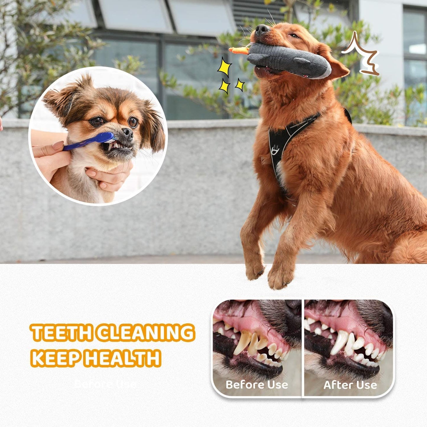 Squeaky Plush Dog Toys Indestructible; Set Durable No Stuffing Dog Toys; Cuddly Soft Chew Bundle as Dog Chew Toys; Tough Dog Toys for Puppy Small Medium Dogs Interactive Dog Toys for Training